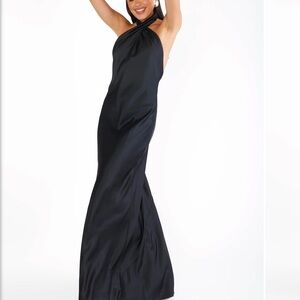 Show Me Your MuMu Black Halter Maxi Dress